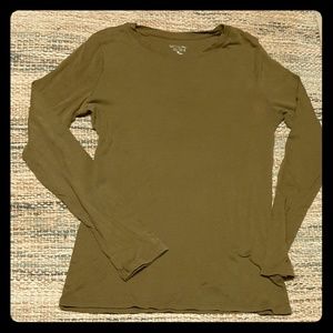 [3 for $12] Navy green Long Sleeve top